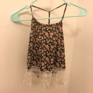 Floral print tank top
